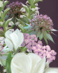 Wild For Plum Bouquet 1 White Framed Print Wall Art
