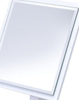 9" Pink Wood Square Freestanding Framed Makeup Shaving Tabletop Mirror