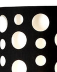 66" Steel Novelty Floor Lamp With Black And White Drum Shade
