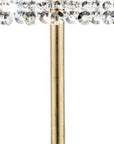 65" Gold And White Novelty Floor Lamp With White Fabric Drum Shade