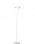 73" White LED Torchiere Floor Lamp With White
