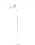 73" White LED Torchiere Floor Lamp With White