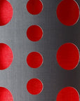 33" Gray and Red Mod Dot Novelty Table Lamp