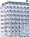 Bling Glam Faux Crystal Rectangular Table Lamp