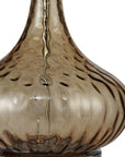 Brown Textured Glass Table Lamp