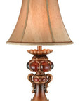 Antique Inspired Table Lamp with Linen Lamp Shade