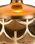 Magestic Brown and Gold Geo Table Lamp