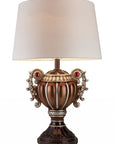 Tall Bronze Urn Shaped Table Lamp