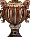 Tall Bronze Urn Shaped Table Lamp