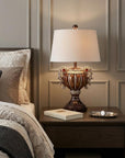 Tall Bronze Urn Shaped Table Lamp