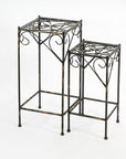 26" Black And Gold Metal Garden Accents Accessories