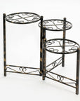 24" Black And Gold Metal Garden Accents Accessories