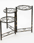 24" Black And Gold Metal Garden Accents Accessories