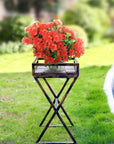 27" Black And Gold Metal Garden Accents Accessories