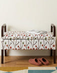 17" Dark Brown And Blue Upholstered 100% Polyester Floral Entryway Bench With Flip Top