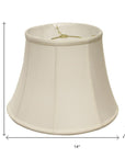 Off White Monay Shantung Silk Bell Lamp Shade