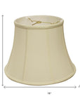 Ivory Monay Shantung Silk Bell Lamp Shade