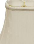 White Monay Shantung Silk Bell Lamp Shade