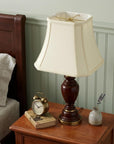 Ivory Monay Shantung Silk Bell Lamp Shade