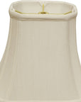 White Monay Shantung Silk Bell Lamp Shade
