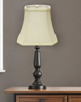 Ivory Monay Shantung Silk Bell Lamp Shade