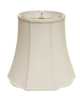 White Monay Shantung Silk Bell Lamp Shade