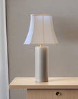 White Monay Shantung Silk Bell Lamp Shade