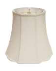 White Monay Shantung Silk Bell Lamp Shade