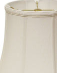 White Monay Shantung Silk Bell Lamp Shade