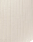 White Linen Pleated Oval Lamp Shade