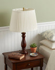 16" White Slanted Oval Linen Lampshade