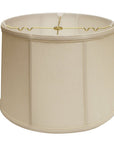 Vanilla Linen Drum Lamp Shade