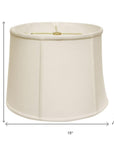 White Linen Drum Lamp Shade