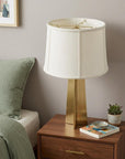 White Linen Drum Lamp Shade