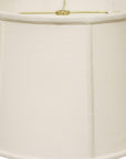 White Linen Drum Lamp Shade