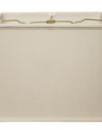 16" Off White Throwback Rectangle Linen Lampshade