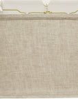 18" Cream Throwback Rectangle Linen Lampshade
