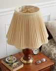 Taupe Shantung Silk Square Lamp Shade