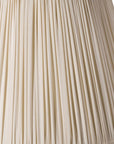 Cream Taffeta Pleated Empire Lamp Shade