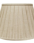 Cream Linen Pleated Empire Lamp Shade