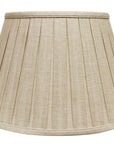 Cream Linen Pleated Empire Lamp Shade