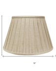 Cream Linen Pleated Empire Lamp Shade