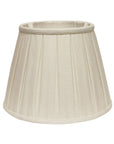 White Linen Pleated Empire Lamp Shade