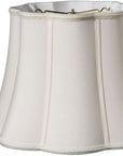 12" Cream Melon Scallop Shantung Lampshade