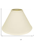 Ivory No Slub Innsbruck Print Cone Lamp Shade