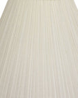 17" White Deep Cone Slanted Broadcloth Lampshade