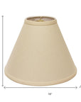 Beige Linen Cone Lamp Shade