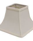 Ivory No Slub Innsbruck Square Lamp Shade