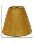 Brown Crinkle Oil Paper Empire Lamp Shade