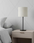 6" Snow Set of 6 Drum Chandelier Linen Lampshades